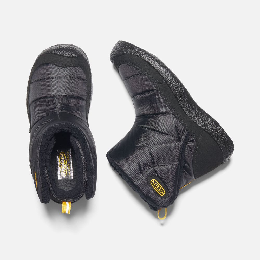 Bottes À Enfiler Keen Enfant Noir/Jaune | Howser Ii Boots | CXHDB-8570